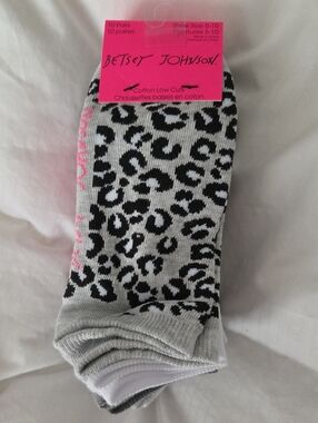 New Betsey Johnson Cotton Low Cut Socks 10 Pairs